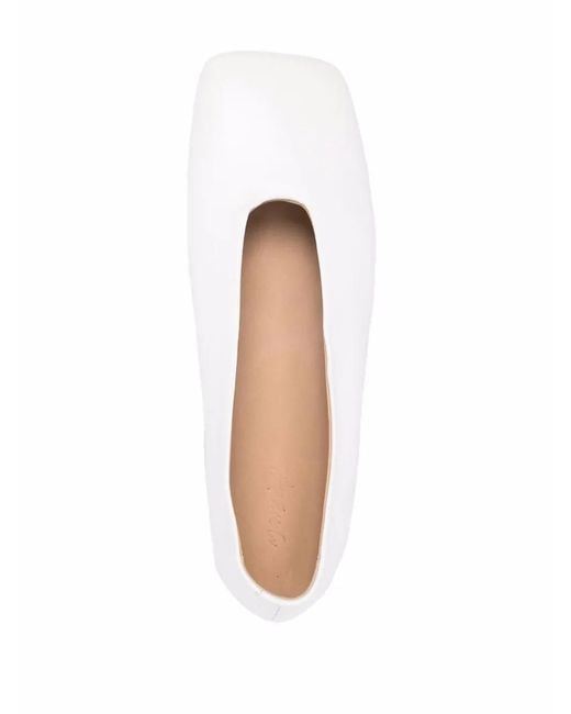 Marsèll White Spatolona Ballerinas