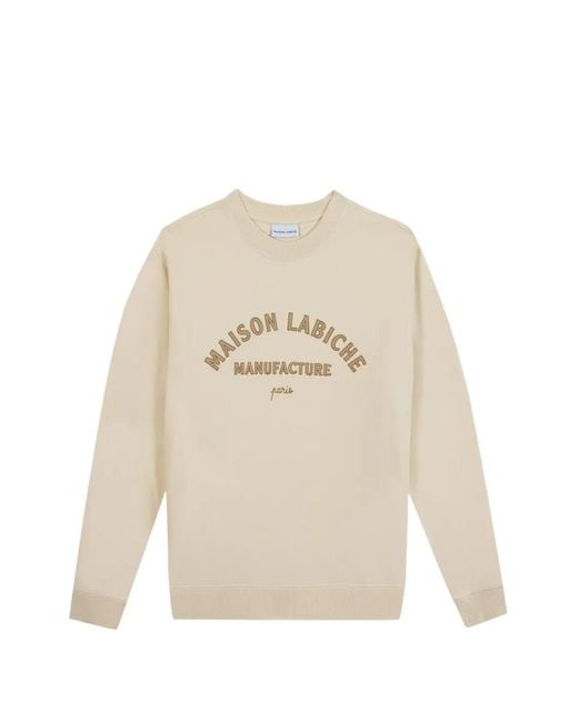 Maison Labiche White Logo-Embroidered Sweatshirt for men