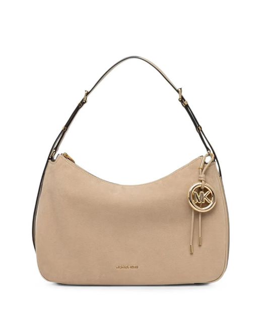 MICHAEL Michael Kors Natural Nolita Logo-Plaque Shoulder Bag
