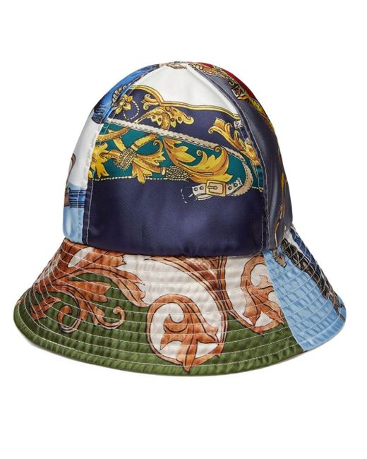 Sombrero de pescador con estampado barroco Comme des Garçons de hombre de color Blue