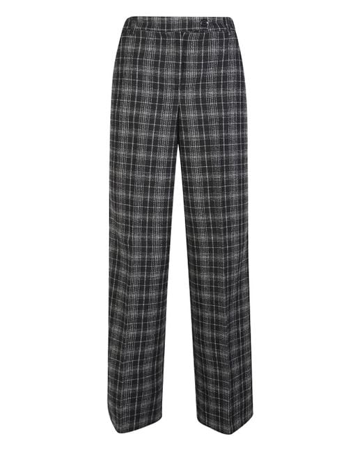 Pinko Gray Wide Trousers