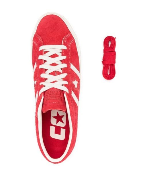 Converse One Star Academy Pro Sneakers aus Wildleder in Red für Herren