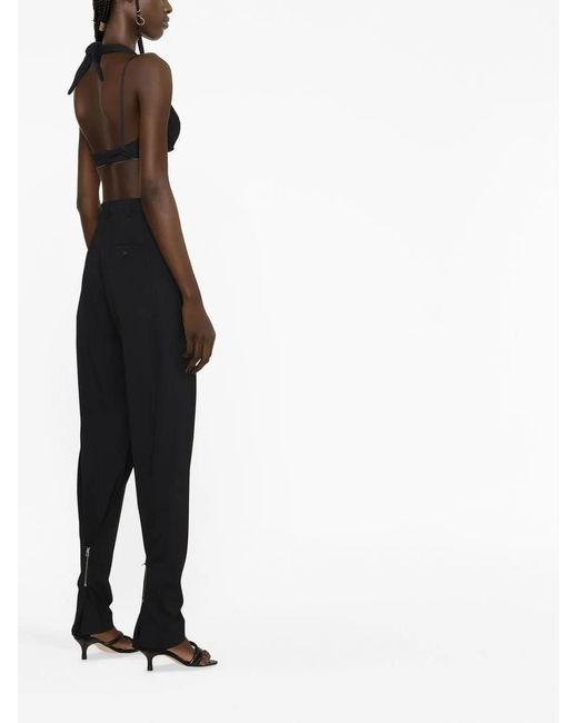 Jacquemus Black High Waist Trousers