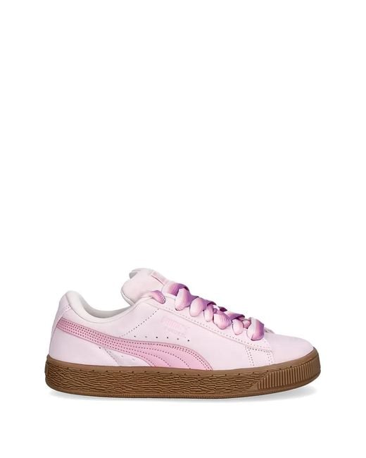 PUMA Pink Baskets Percées En Daim