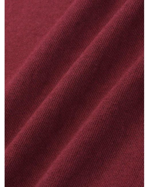Sporty & Rich Red Rizzoli Tennis Cotton Sweatshirt