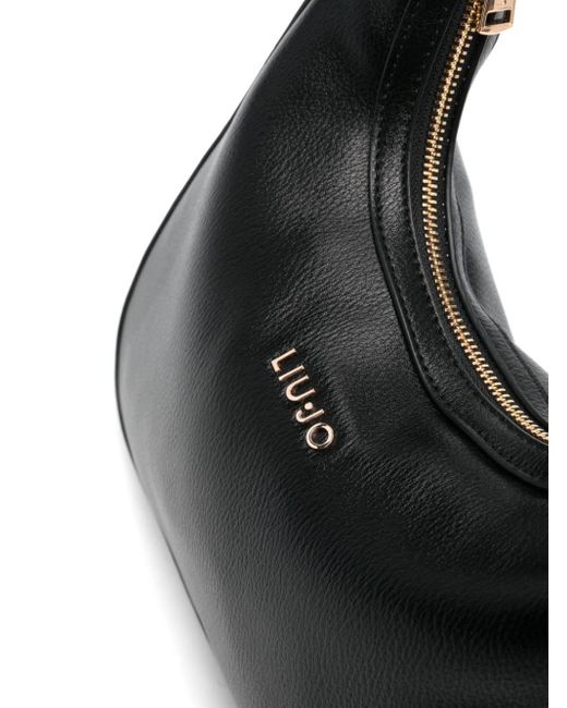 Liu Jo Black Logo-lettering Shoulder Bag