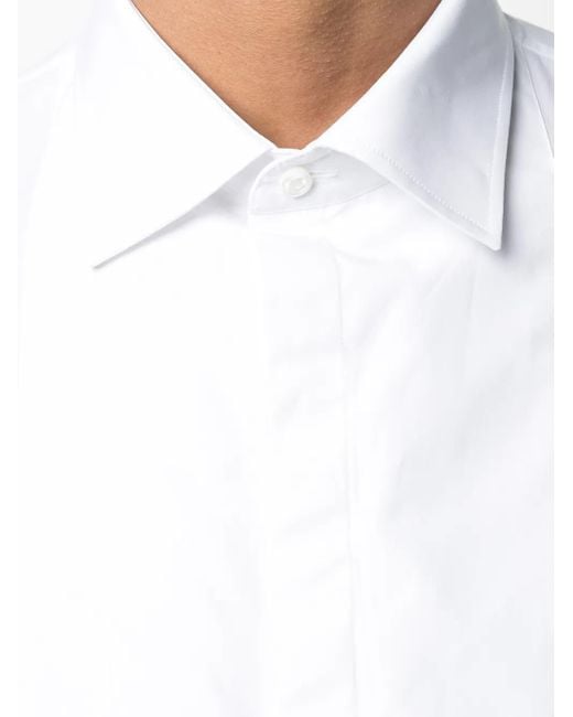DSquared² White Button-Up Long-Sleeve Shirt for men