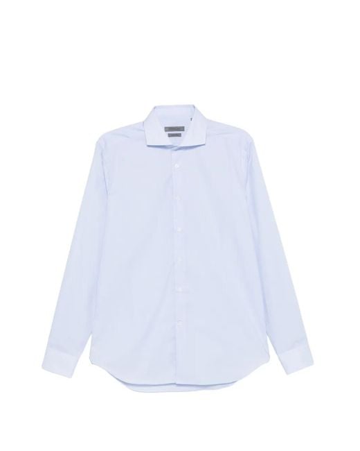 Corneliani White Long-Sleeve Shirt for men