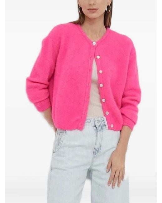 Cardigan Con Bottoni di American Vintage in Pink