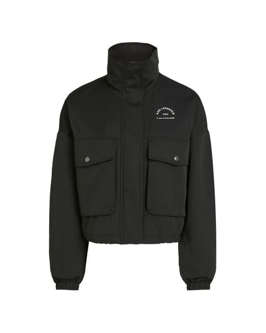 Karl Lagerfeld Black Veste À Imprimé Rue St Guillaume