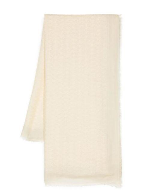 Sciarpa Con Frange di Off-White c/o Virgil Abloh in Natural