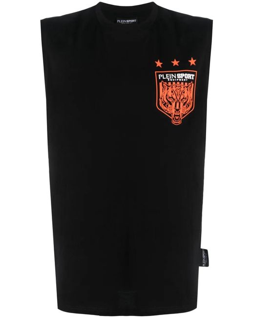 Philipp Plein Black Tiger Crest Edition Vest for men