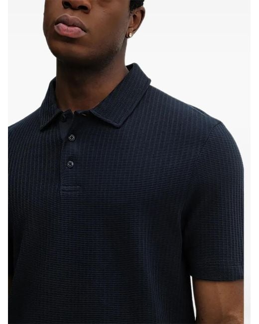 Joop! Blue Textured Polo Shirt for men