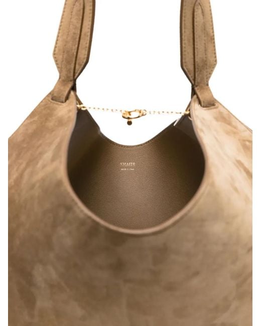 Khaite レザーショルダーバッグ Brown