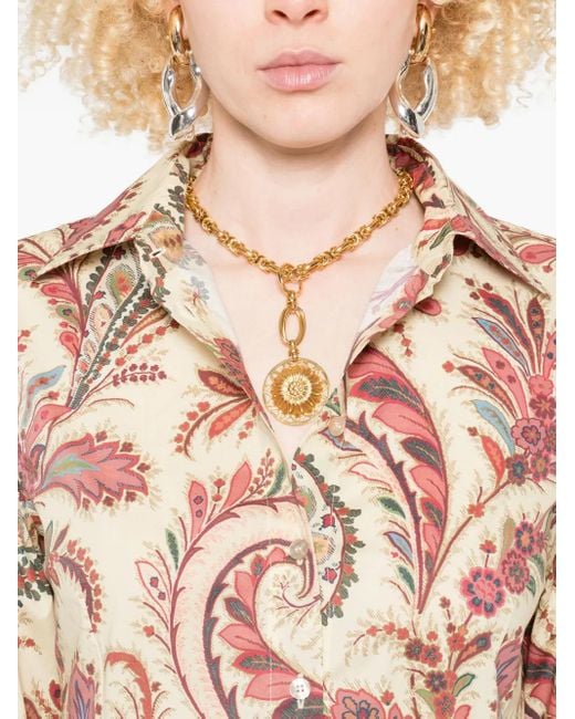 Etro ペイズリー シャツ Pink