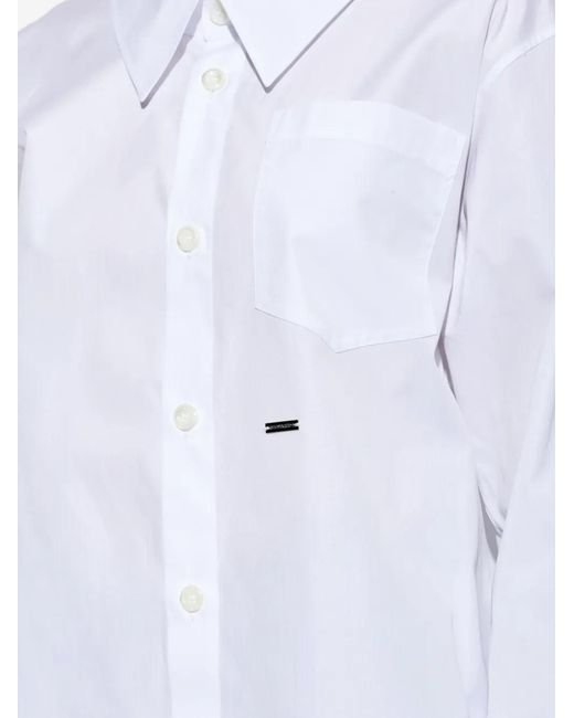 DSquared² White Patch-Pocket Shirt