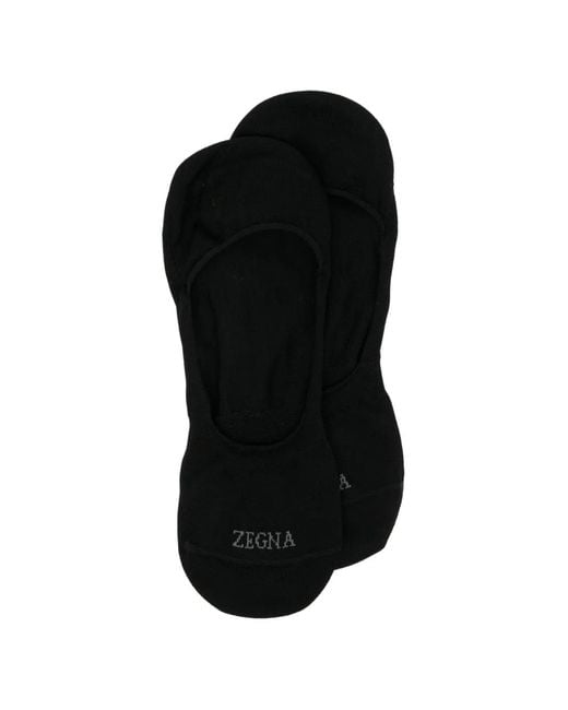 Zegna Black Freshness Socks for men