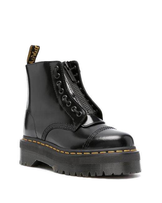 Dr. Martens Black Sinclair Zip-Up Leather Boots