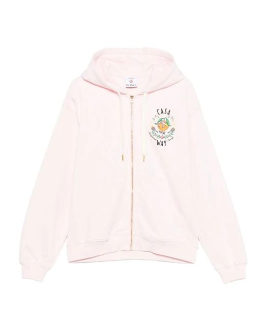 メンズ Casablanca ジップアップ パーカー Pink