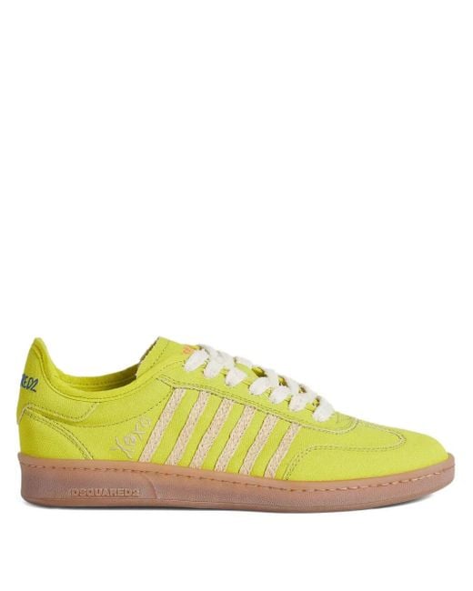 Sneakers Con Logo di DSquared² in Yellow