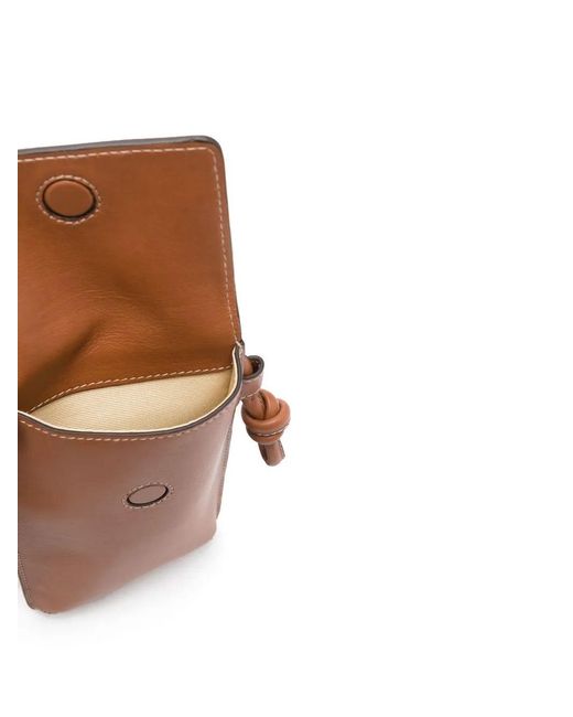 Aspinal Brown Ella Leather Phone Case