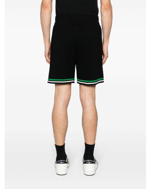 Shorts con applicazione di Casablancabrand in Black da Uomo
