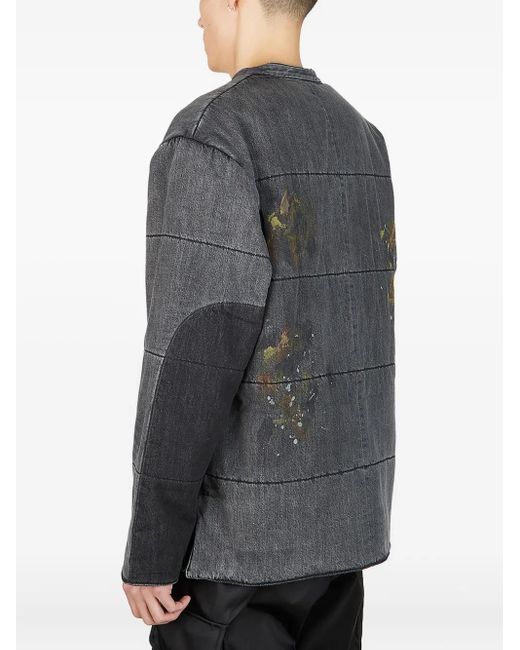 LIBERAIDERS Gray Paint-Splatter Jacket for men