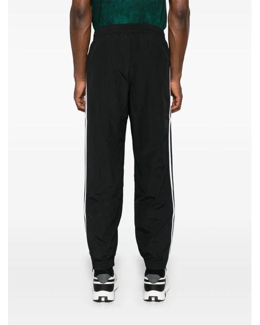 Adidas Black Trefoil-Embroidered Recycled Polyamide Track Pants for men