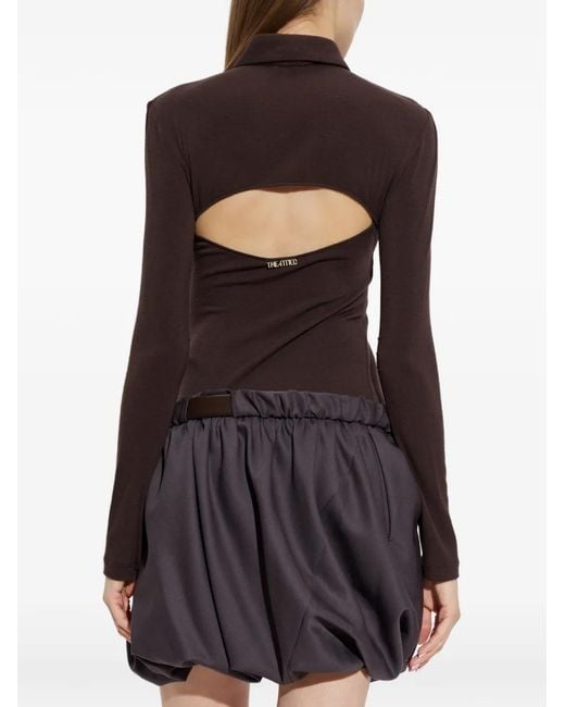 The Attico Purple Dark Mini Dress