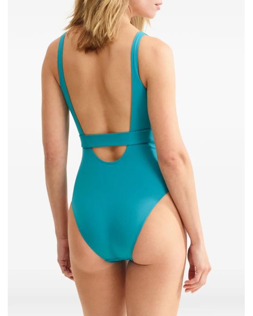 Eres Blue Exception V-Neckline Swimsuit