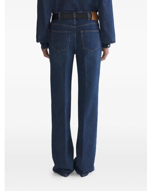 Mugler Blue Straight Trousers