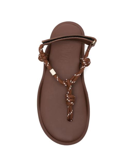 FLOWZE Brown Fló Monocolor Rope Sandals