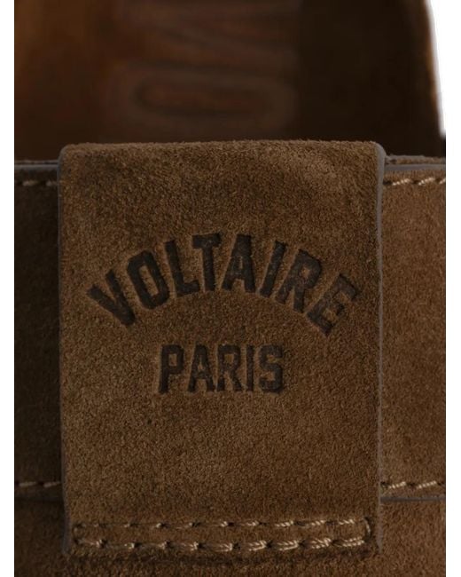 Zadig & Voltaire Brown Santa Fe Suede Mules