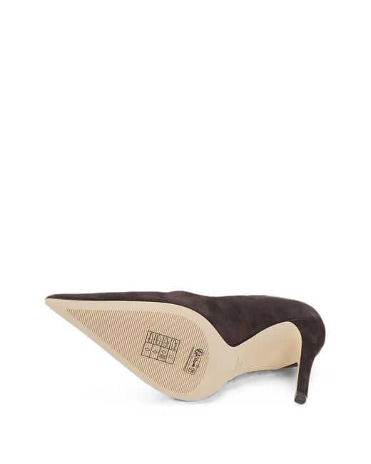 Michael Kors Brown Elyse Pointed-Toe Suede Pumps