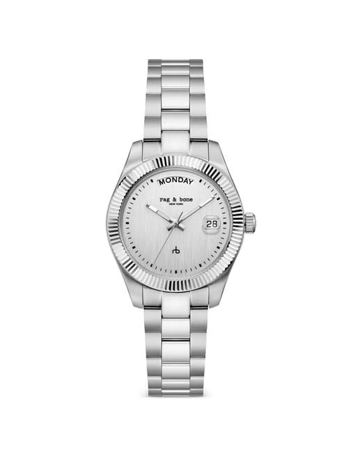 Rag & Bone White Lex 34Mm Watch