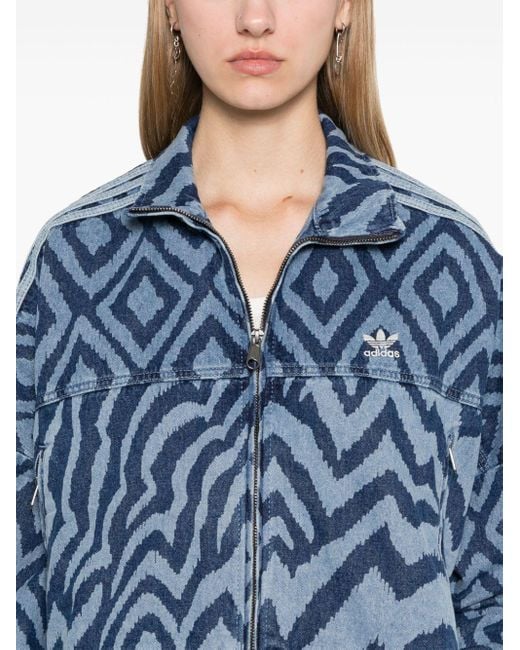 adidas X Farm Rio Denim Jacket in Blue | Lyst