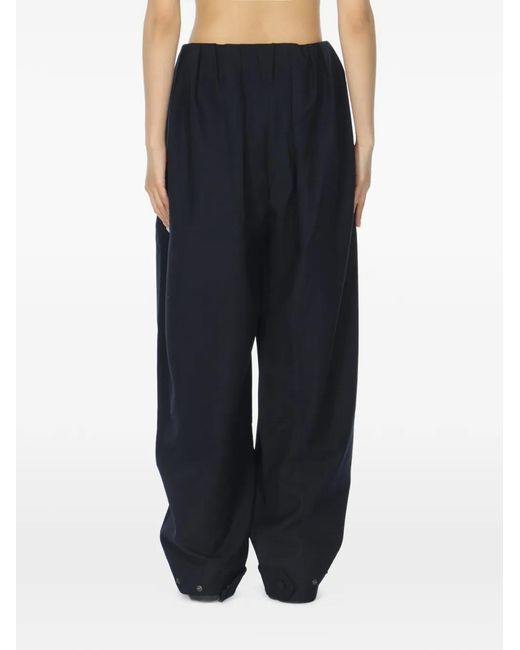 OPEN YY Blue Rolled Waist Cargo Trousers