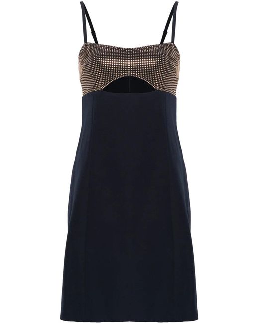 MICHAEL Michael Kors Blue Thin Straps Mini Dress