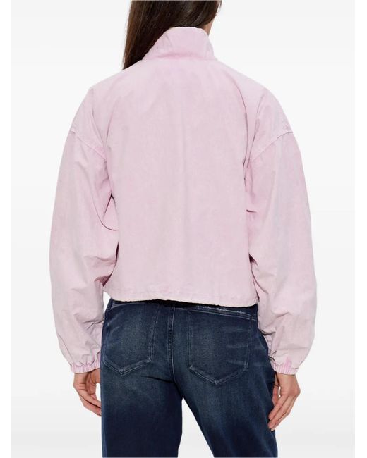 DIESEL Pink G-Leamer Zip-Up Jacket