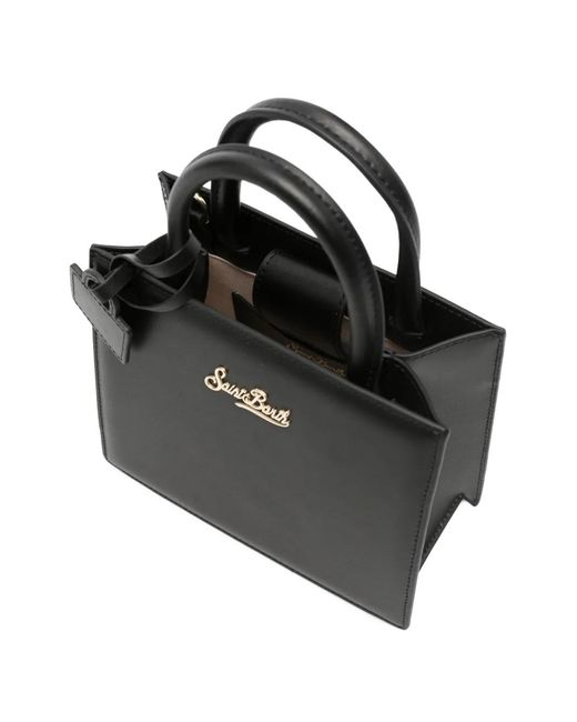 Borsa Mini Con Logo di Mc2 Saint Barth in Black