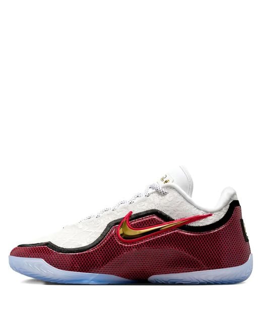 Nike Red Lebron 23 Grand Opening Metallic Sneakers for men