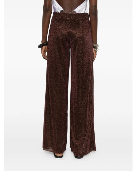 Oseree Brown Lumiere Tailored Long Pants