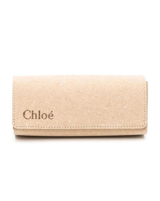 Chloé Natural Tortoiseshell-Effect Round-Frame Sunglasses