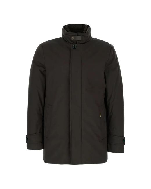 Moorer Black High-Neck Jacket for men