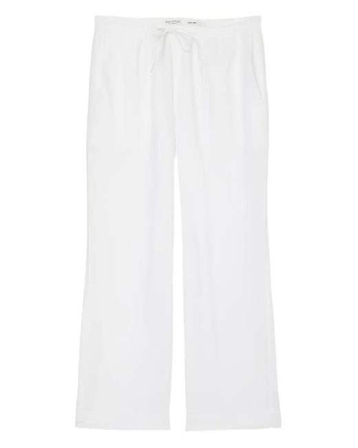 Marc O' Polo White Drawstring Trousers