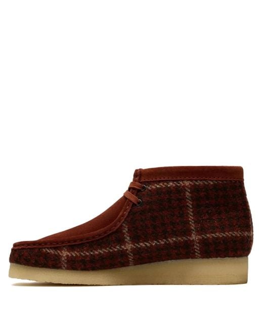 Clarks Brown Tweed Boots for men