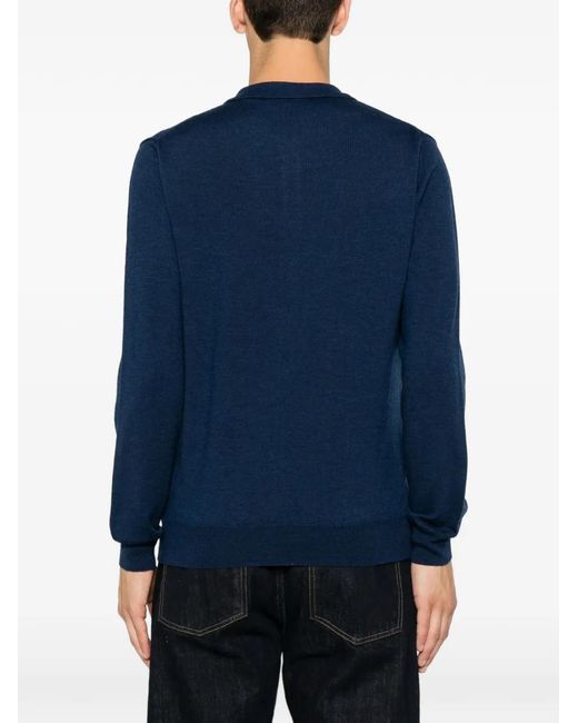 SERGIO MORETTI FIRENZE Blue Pull À Col V for men
