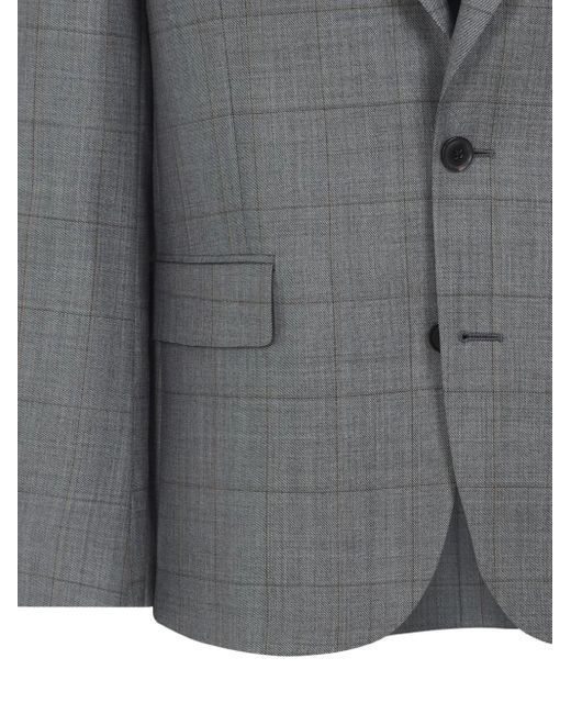 Paul Smith Gray Wool Single-Breasted Suit for men