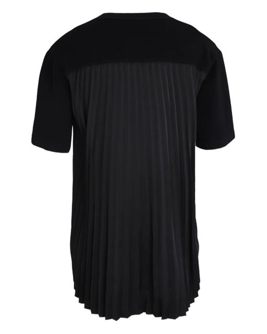 Jonathan Simkhai Black Pleated V-Neck Blouses