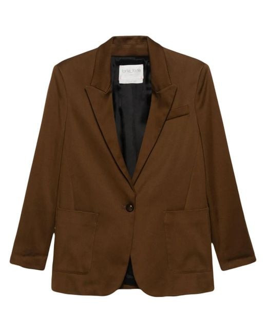 Forte_forte Brown Mannish Jacket
